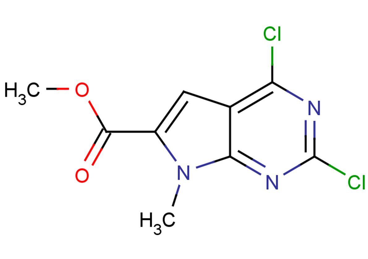 methyl 2,4-dichloro-7-methyl-7H-pyrrolo[2,3-d]pyrimidine-6-carboxylate