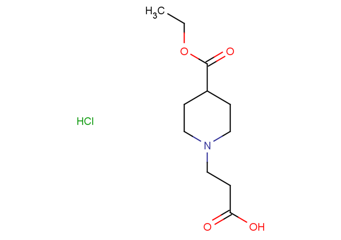 3-[4-(ethoxycarbonyl)piperidin-1-yl]propanoic acid hydrochloride