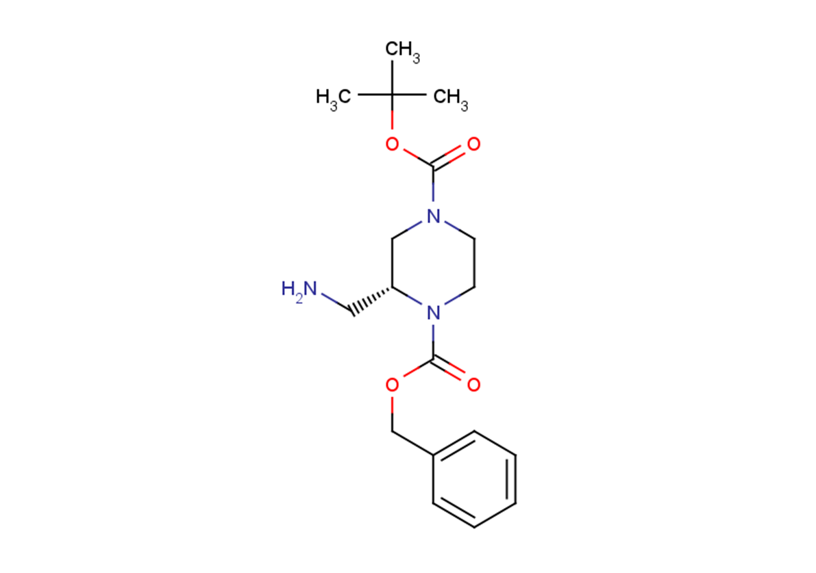1-benzyl 4-tert-butyl (2R)-2-(aminomethyl)piperazine-1,4-dicarboxylate
