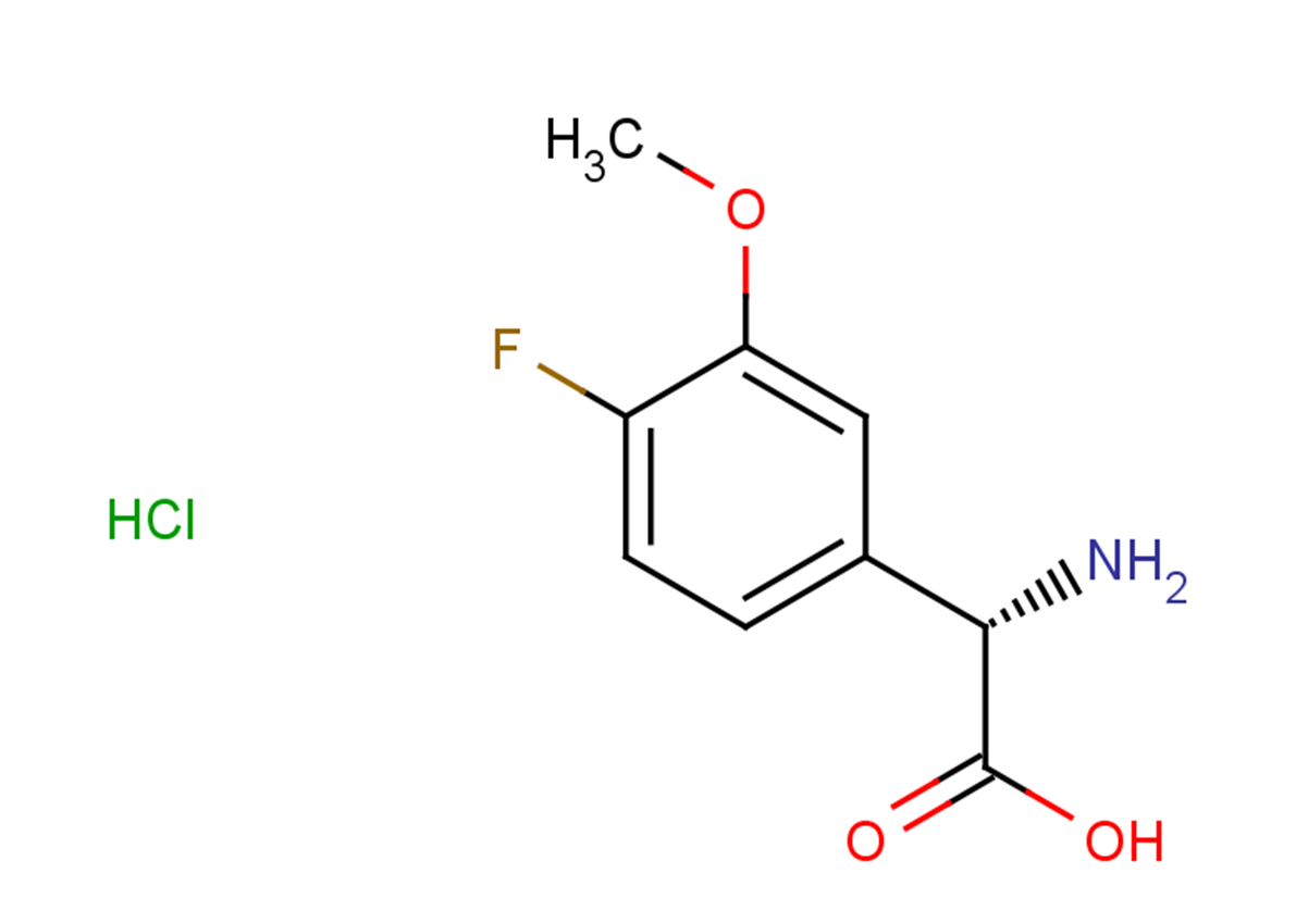 (2S)-2-amino-2-(4-fluoro-3-methoxyphenyl)acetic acid hydrochloride