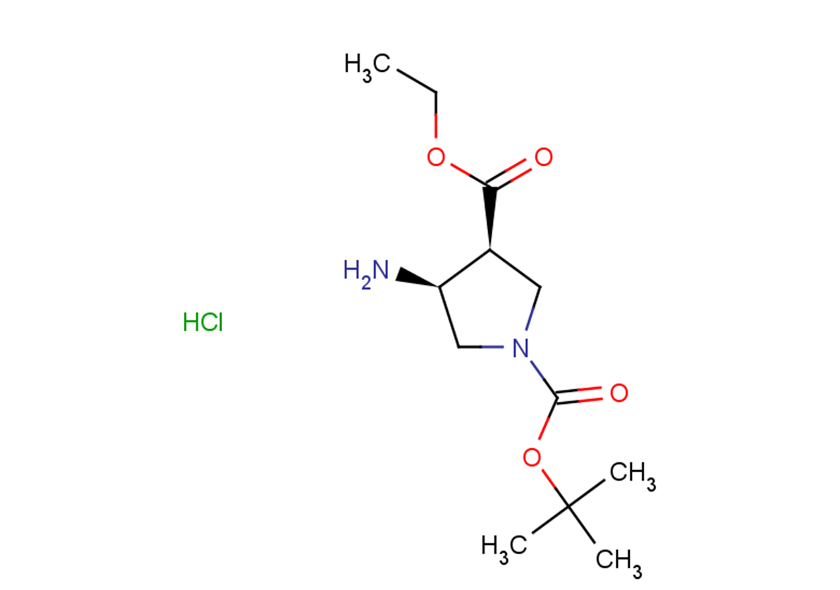 1-tert-butyl 3-ethyl (3S,4S)-4-aminopyrrolidine-1,3-dicarboxylate hydrochloride