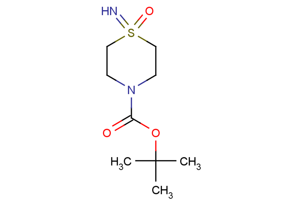 tert-butyl 1-imino-1-oxo-1$l^{6},4-thiomorpholine-4-carboxylate