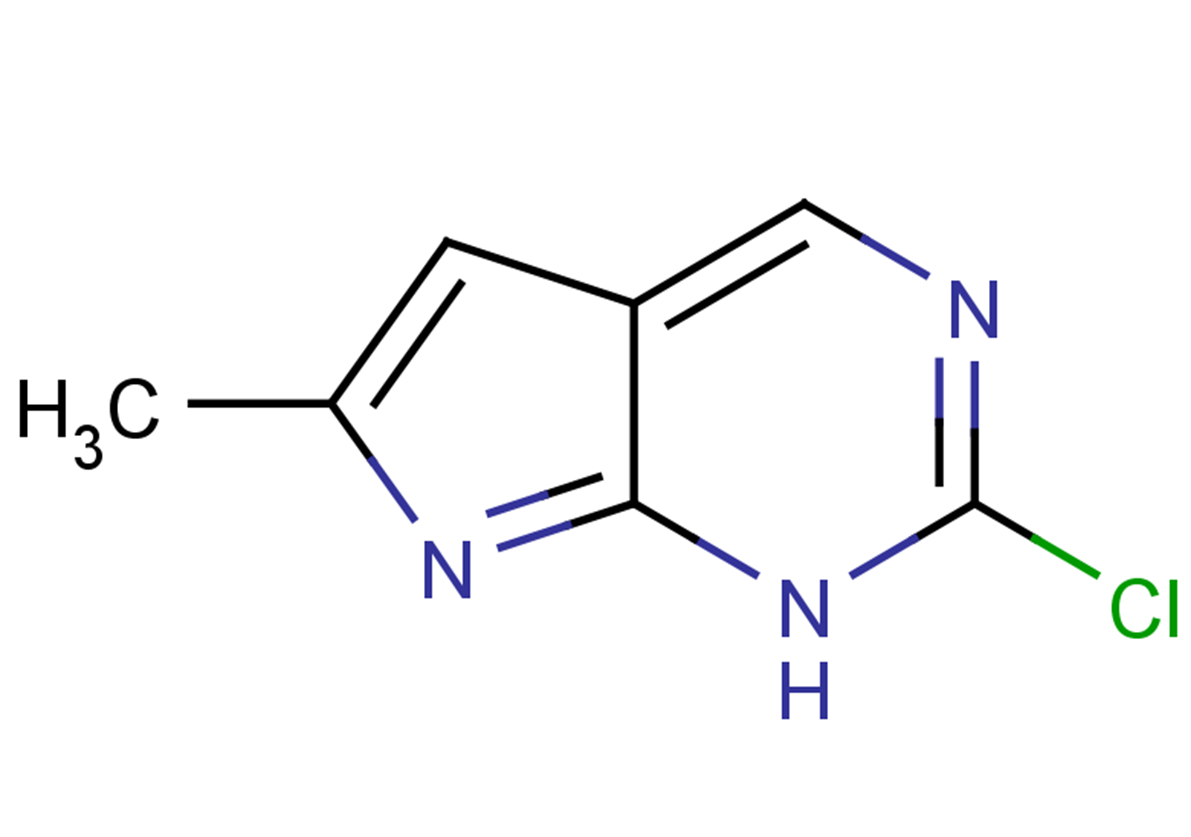 2-chloro-6-methyl-1H-pyrrolo[2,3-d]pyrimidine