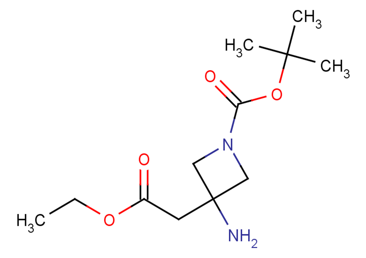 tert-butyl 3-amino-3-(2-ethoxy-2-oxoethyl)azetidine-1-carboxylate