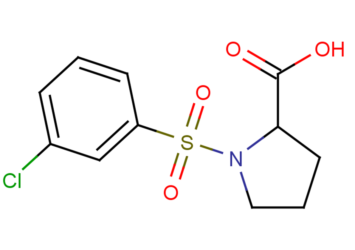 1-[(3-chlorobenzene)sulfonyl]pyrrolidine-2-carboxylic acid