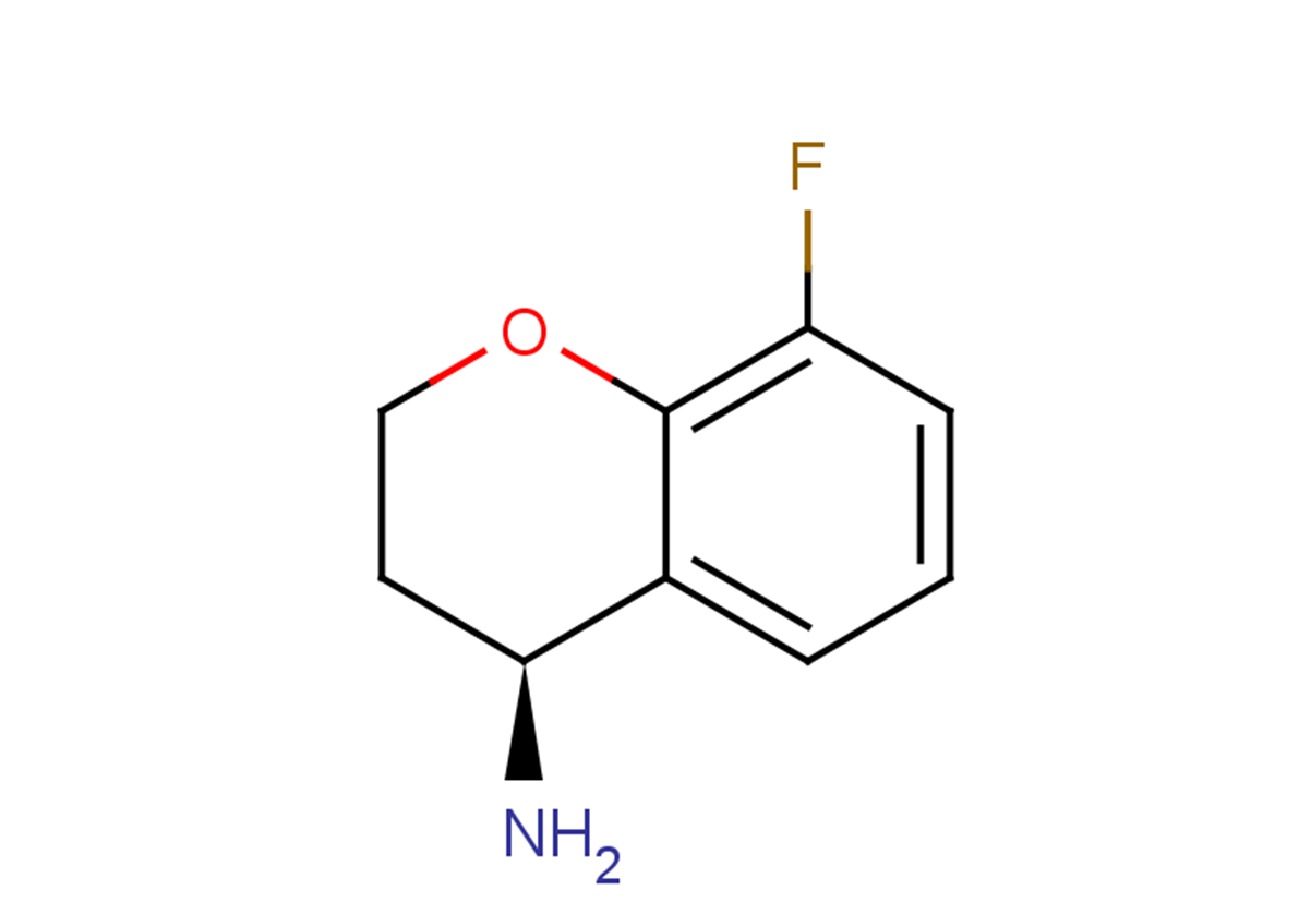 (4S)-8-fluoro-3,4-dihydro-2H-1-benzopyran-4-amine