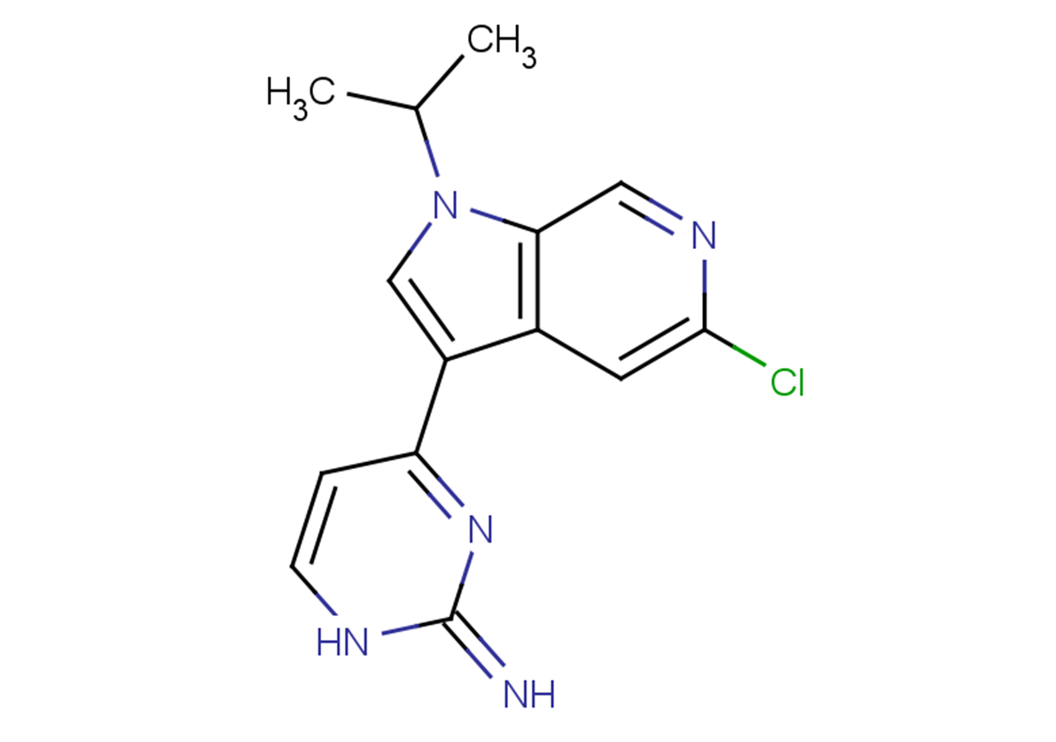 4-[5-chloro-1-(propan-2-yl)-1H-pyrrolo[2,3-c]pyridin-3-yl]-1,2-dihydropyrimidin-2-imine
