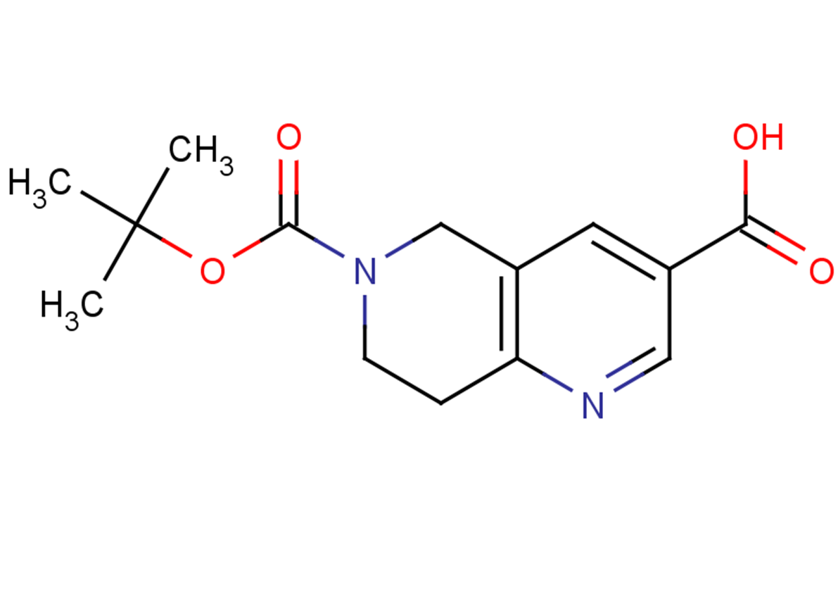 6-[(tert-butoxy)carbonyl]-5,6,7,8-tetrahydro-1,6-naphthyridine-3-carboxylic acid