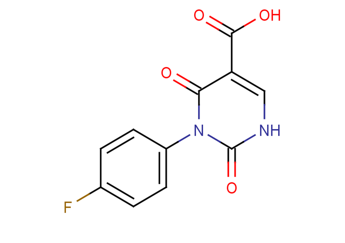 3-(4-fluorophenyl)-2,4-dioxo-1,2,3,4-tetrahydropyrimidine-5-carboxylic acid