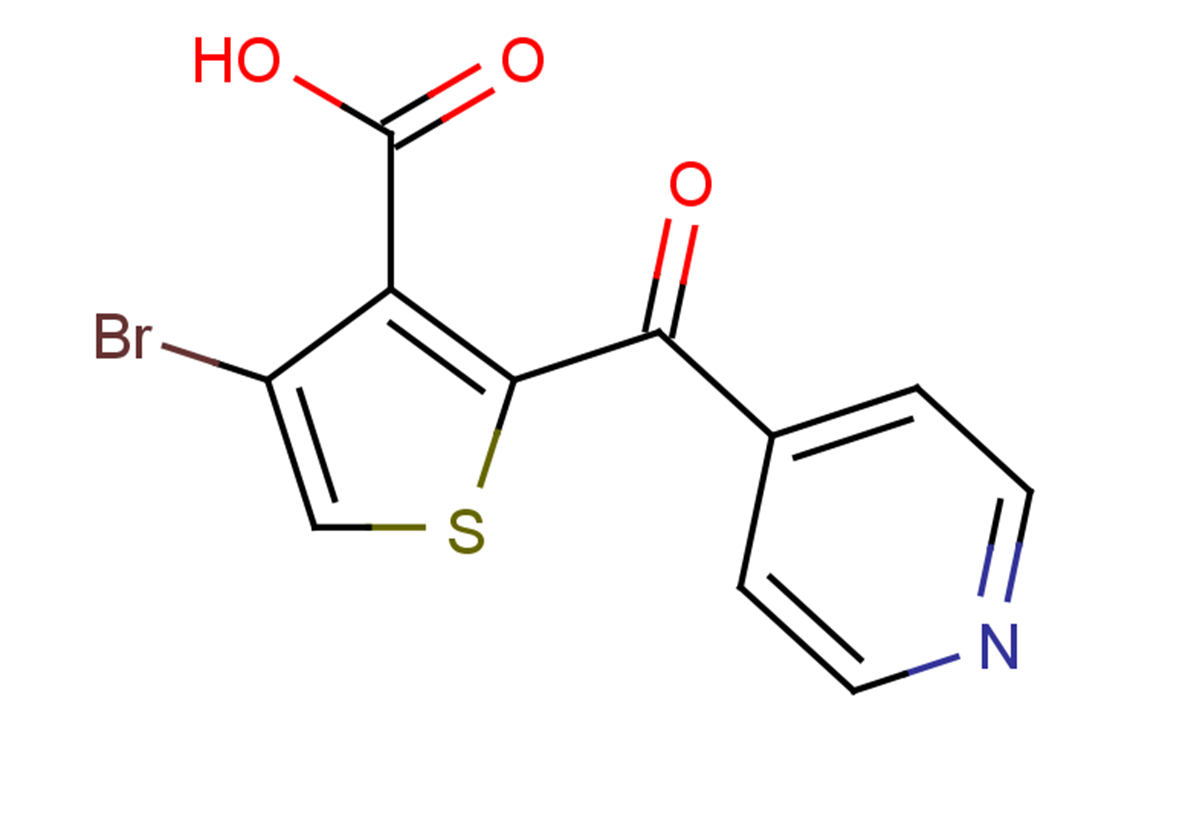 4-bromo-2-[(pyridin-4-yl)carbonyl]thiophene-3-carboxylic acid