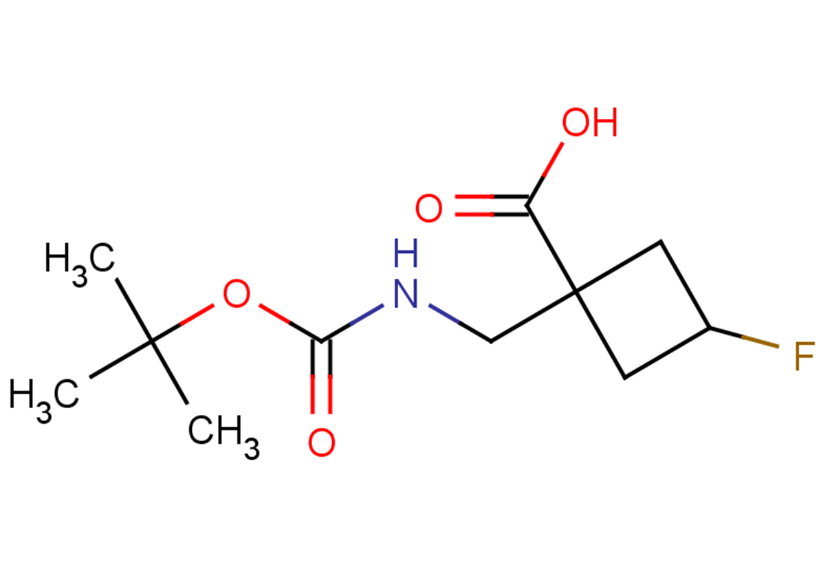 1-({[(tert-butoxy)carbonyl]amino}methyl)-3-fluorocyclobutane-1-carboxylic acid