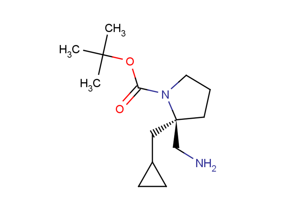tert-butyl (2R)-2-(aminomethyl)-2-(cyclopropylmethyl)pyrrolidine-1-carboxylate