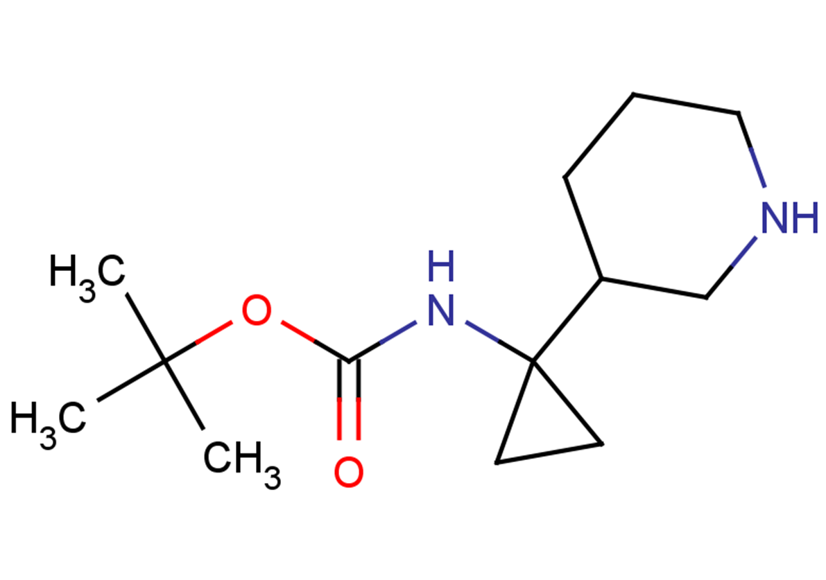 tert-butyl N-[1-(piperidin-3-yl)cyclopropyl]carbamate