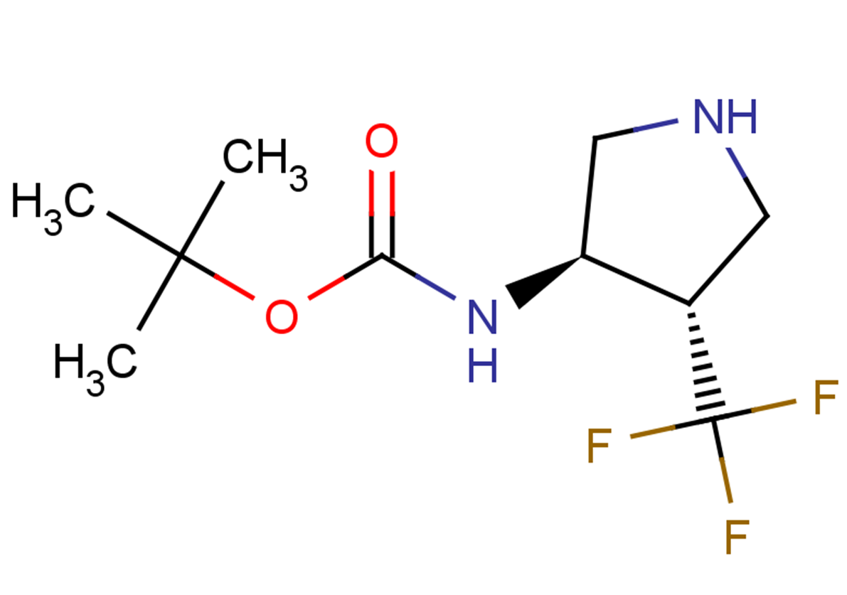 tert-butyl N-[(3R,4S)-4-(trifluoromethyl)pyrrolidin-3-yl]carbamate