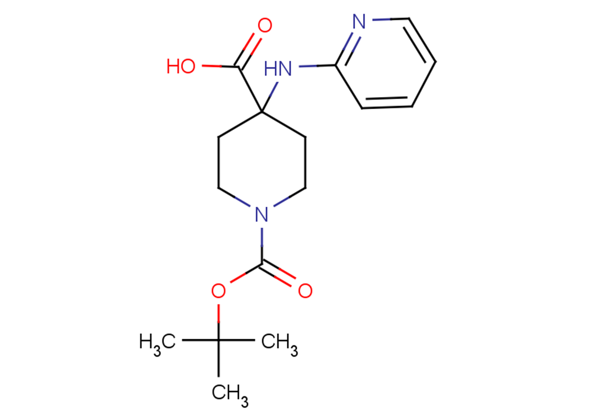 1-[(tert-butoxy)carbonyl]-4-(pyridin-2-ylamino)piperidine-4-carboxylic acid