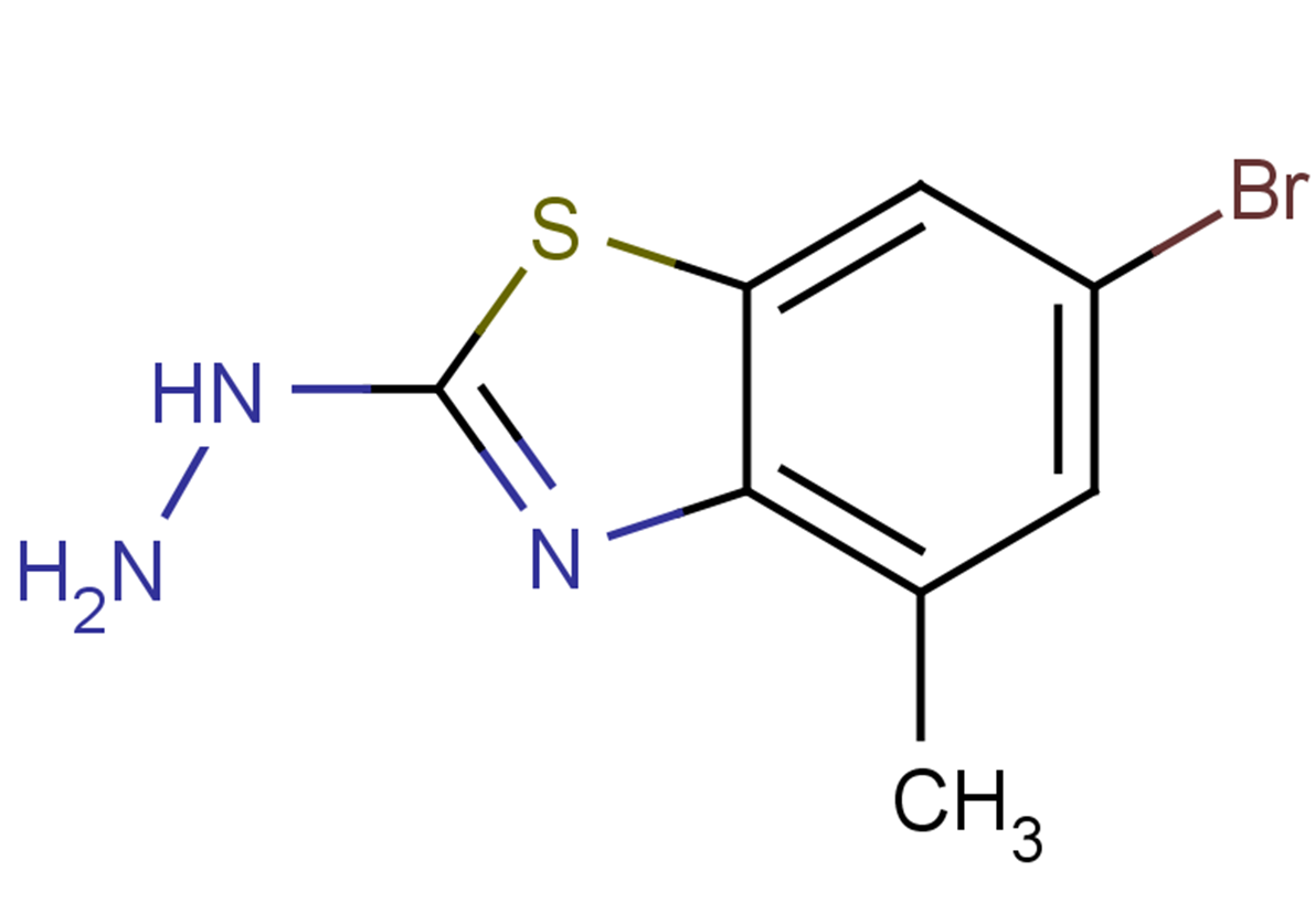 6-bromo-2-hydrazinyl-4-methyl-1,3-benzothiazole