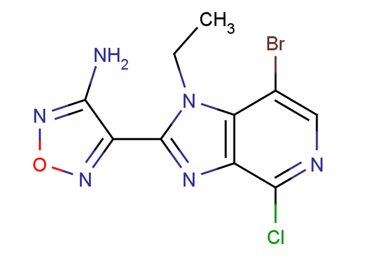 4-{7-bromo-4-chloro-1-ethyl-1H-imidazo[4,5-c]pyridin-2-yl}-1,2,5-oxadiazol-3-amine