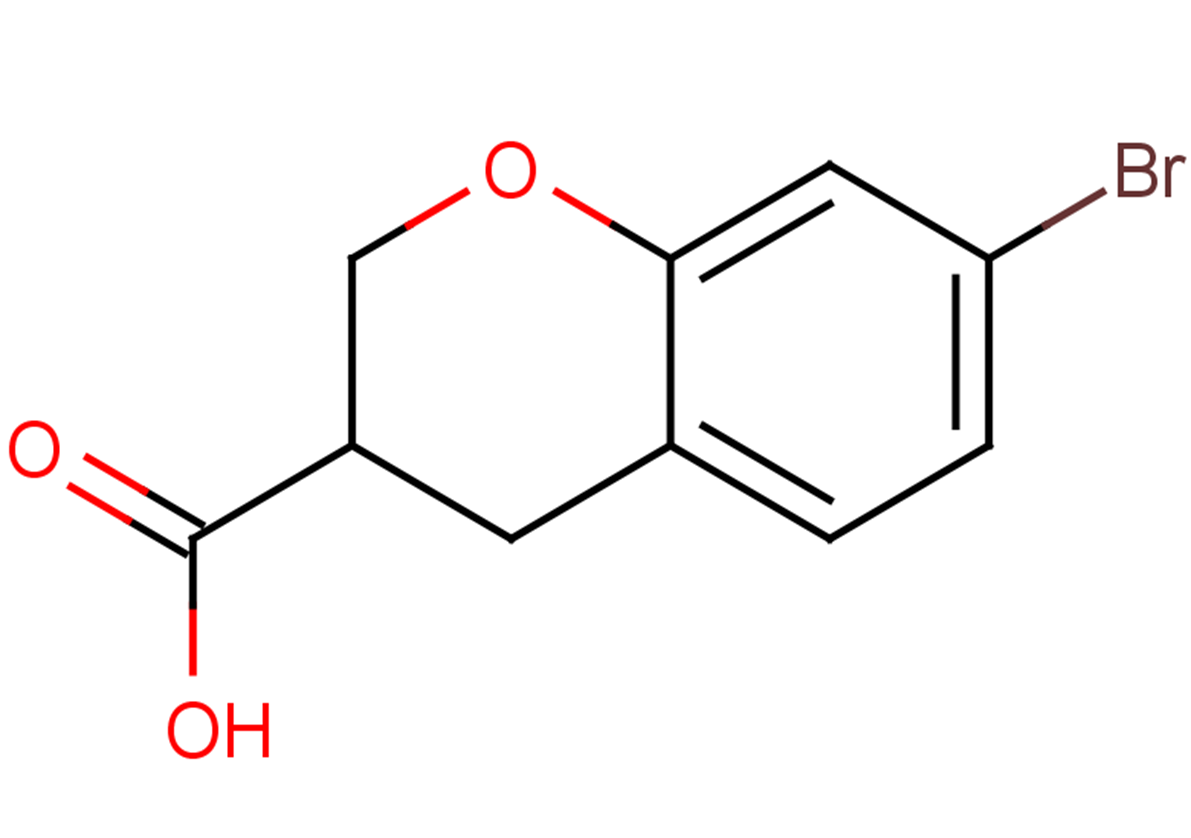 7-bromo-3,4-dihydro-2H-1-benzopyran-3-carboxylic acid