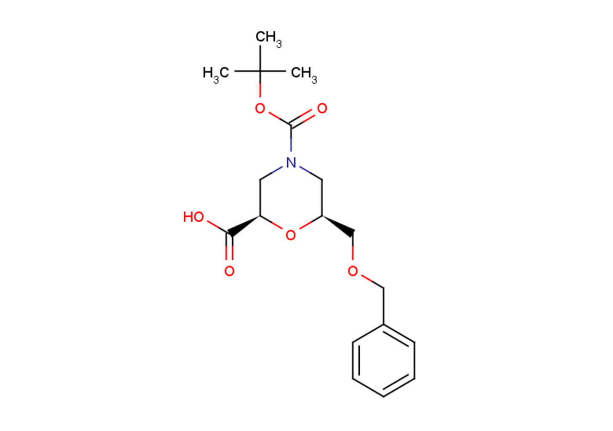 (2R,6S)-6-[(benzyloxy)methyl]-4-[(tert-butoxy)carbonyl]morpholine-2-carboxylic acid