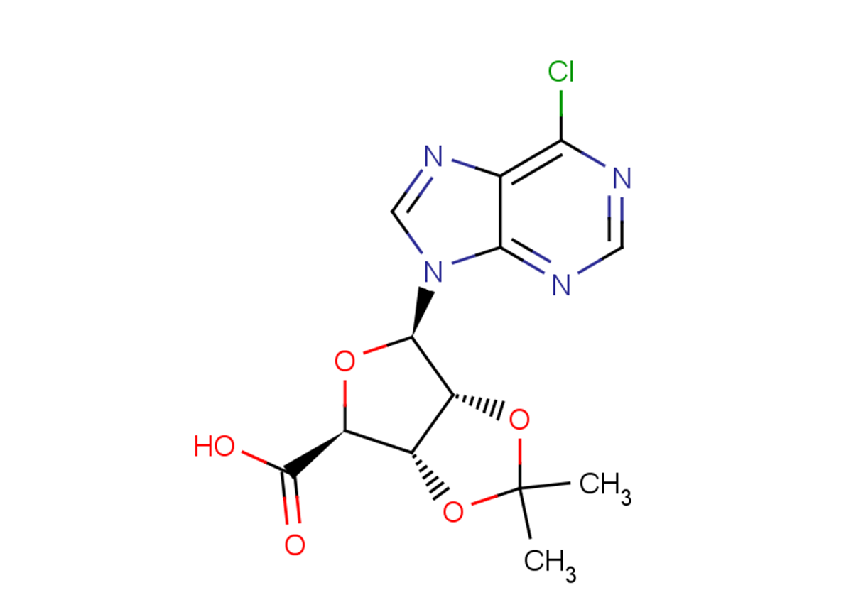 (3aS,4S,6R,6aR)-6-(6-chloro-9H-purin-9-yl)-2,2-dimethyl-tetrahydro-2H-furo[3,4-d][1,3]dioxole-4-carboxylic acid