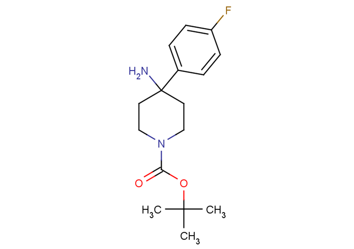 tert-butyl 4-amino-4-(4-fluorophenyl)piperidine-1-carboxylate
