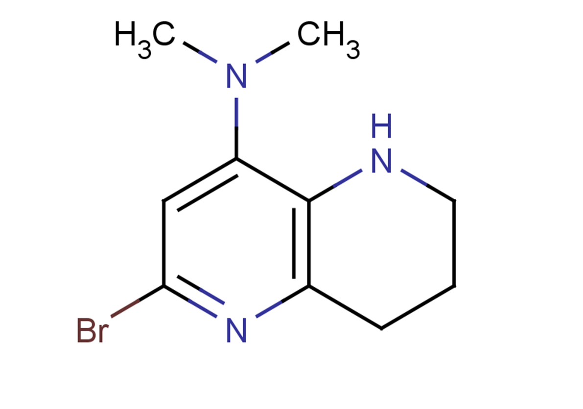 2-bromo-N,N-dimethyl-5,6,7,8-tetrahydro-1,5-naphthyridin-4-amine