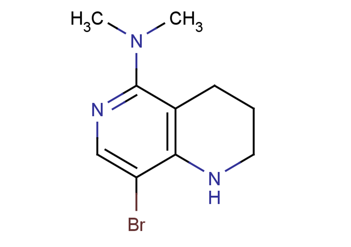 8-bromo-N,N-dimethyl-1,2,3,4-tetrahydro-1,6-naphthyridin-5-amine