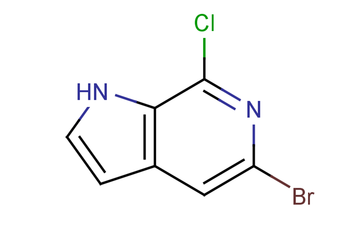 5-bromo-7-chloro-1H-pyrrolo[2,3-c]pyridine