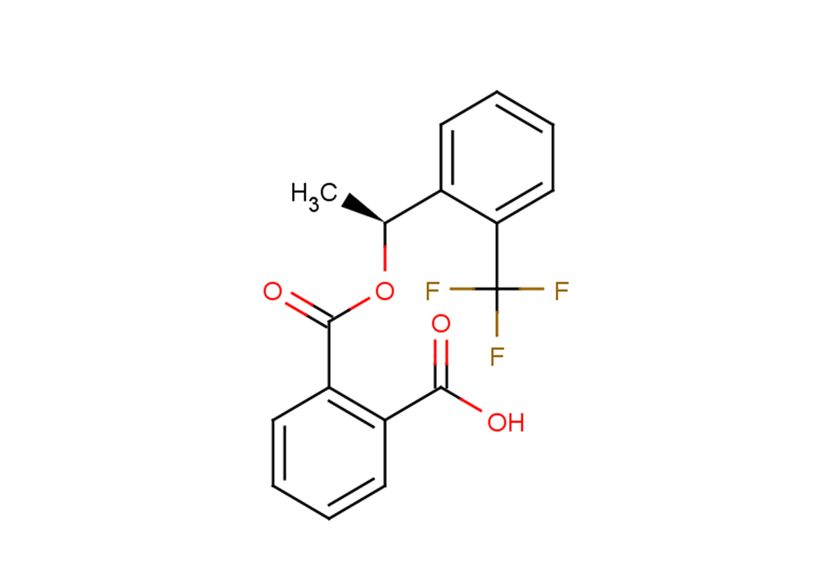 2-{[(1S)-1-[2-(trifluoromethyl)phenyl]ethoxy]carbonyl}benzoic acid