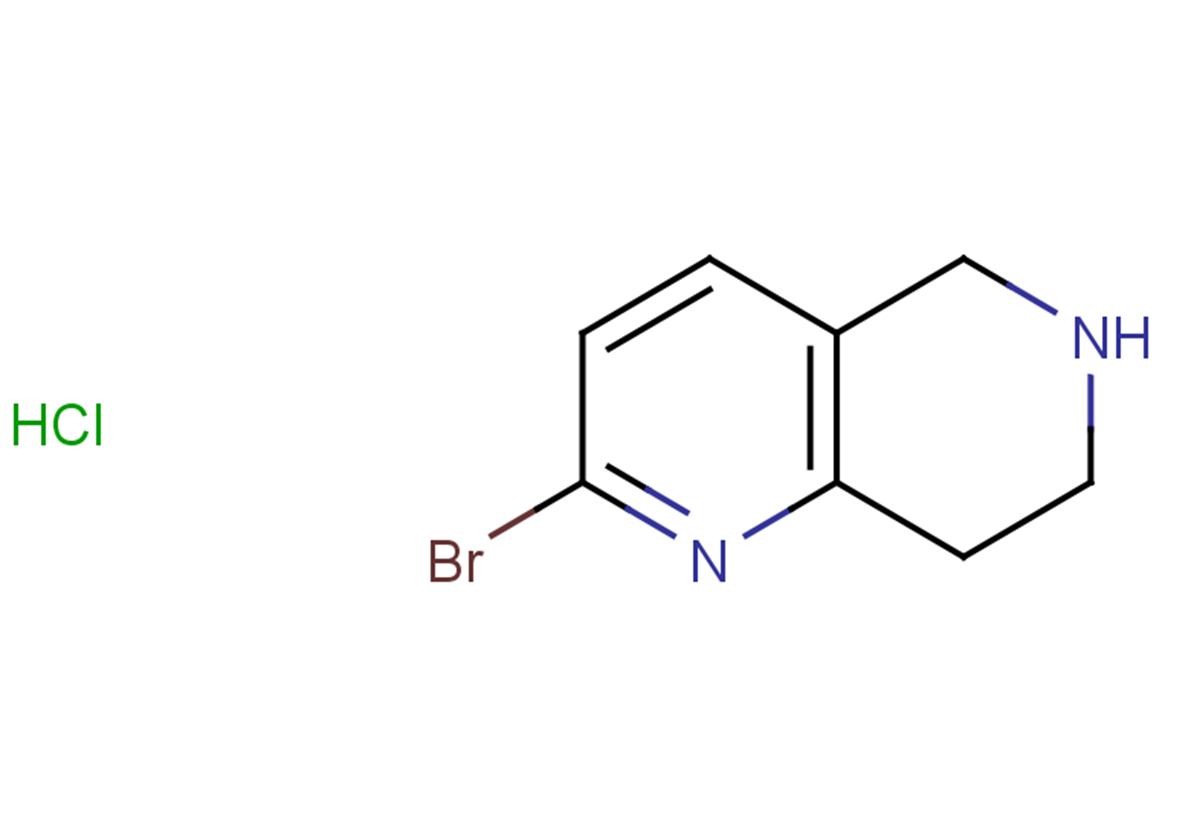 2-bromo-5,6,7,8-tetrahydro-1,6-naphthyridine hydrochloride