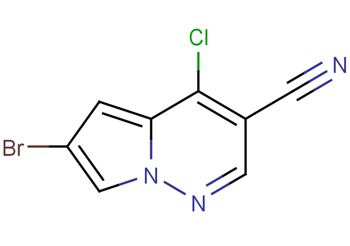 6-bromo-4-chloropyrrolo[1,2-b]pyridazine-3-carbonitrile