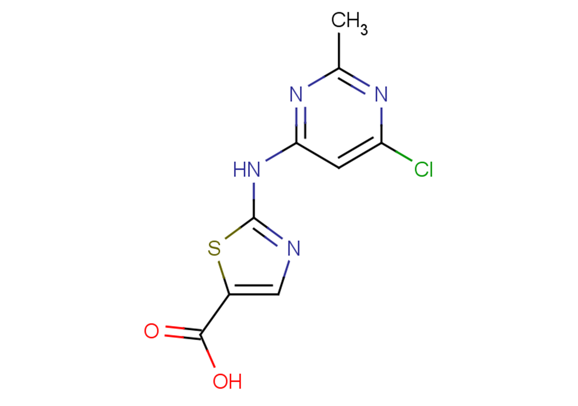 2-[(6-chloro-2-methylpyrimidin-4-yl)amino]-1,3-thiazole-5-carboxylic acid