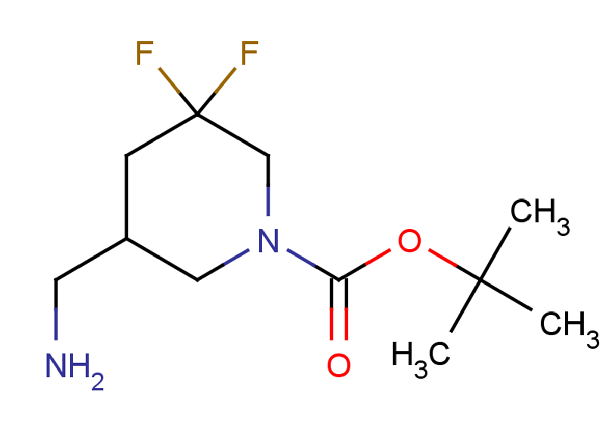 tert-butyl 5-(aminomethyl)-3,3-difluoropiperidine-1-carboxylate