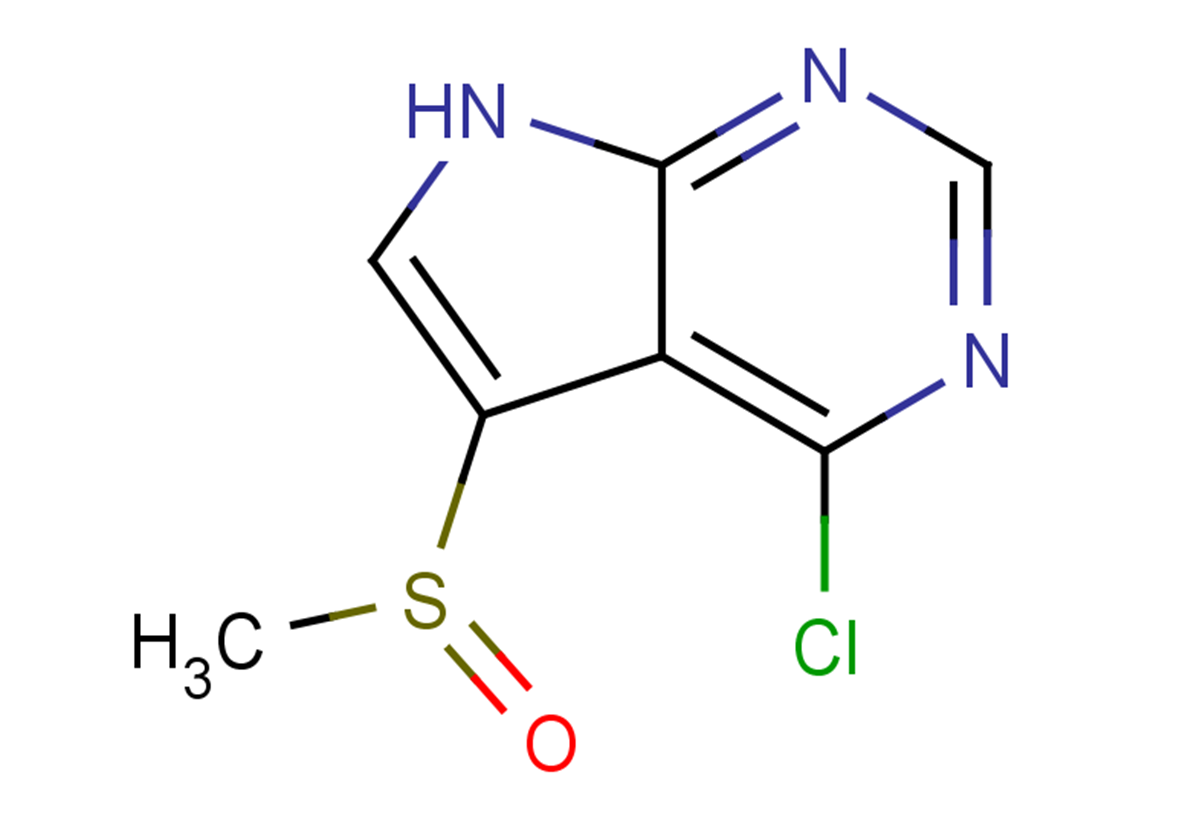 4-chloro-5-methanesulfinyl-7H-pyrrolo[2,3-d]pyrimidine