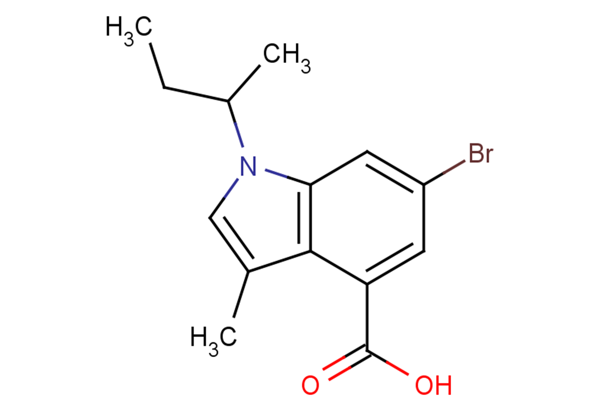 6-bromo-1-(butan-2-yl)-3-methyl-1H-indole-4-carboxylic acid