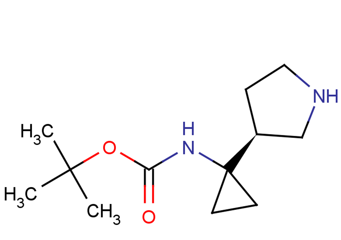 tert-butyl N-{1-[(3S)-pyrrolidin-3-yl]cyclopropyl}carbamate