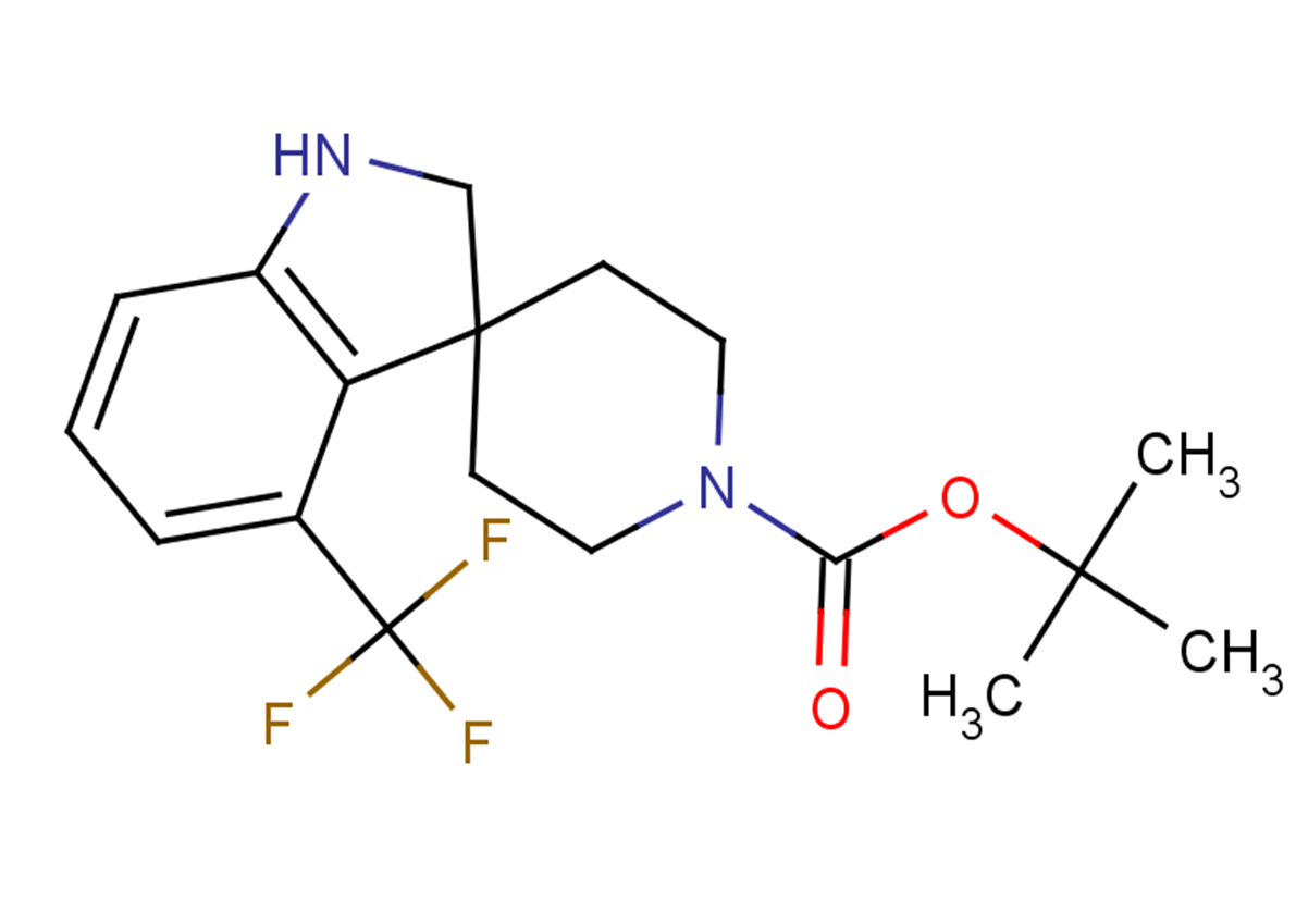 tert-butyl 4-(trifluoromethyl)-1,2-dihydrospiro[indole-3,4'-piperidine]-1'-carboxylate