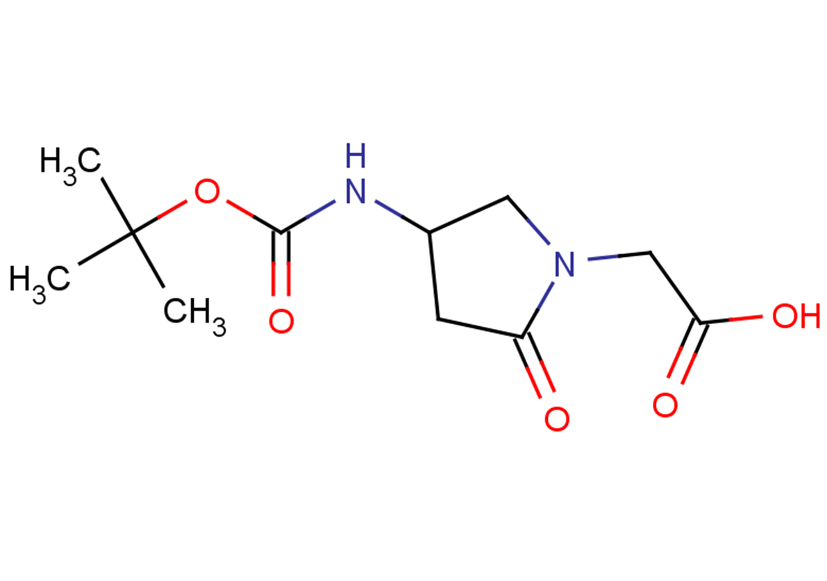 2-(4-{[(tert-butoxy)carbonyl]amino}-2-oxopyrrolidin-1-yl)acetic acid