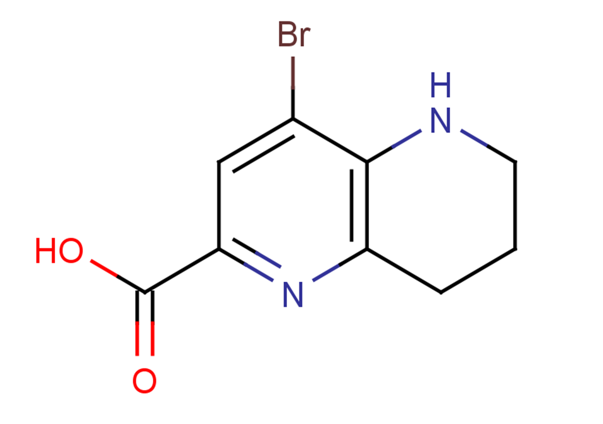 4-bromo-5,6,7,8-tetrahydro-1,5-naphthyridine-2-carboxylic acid