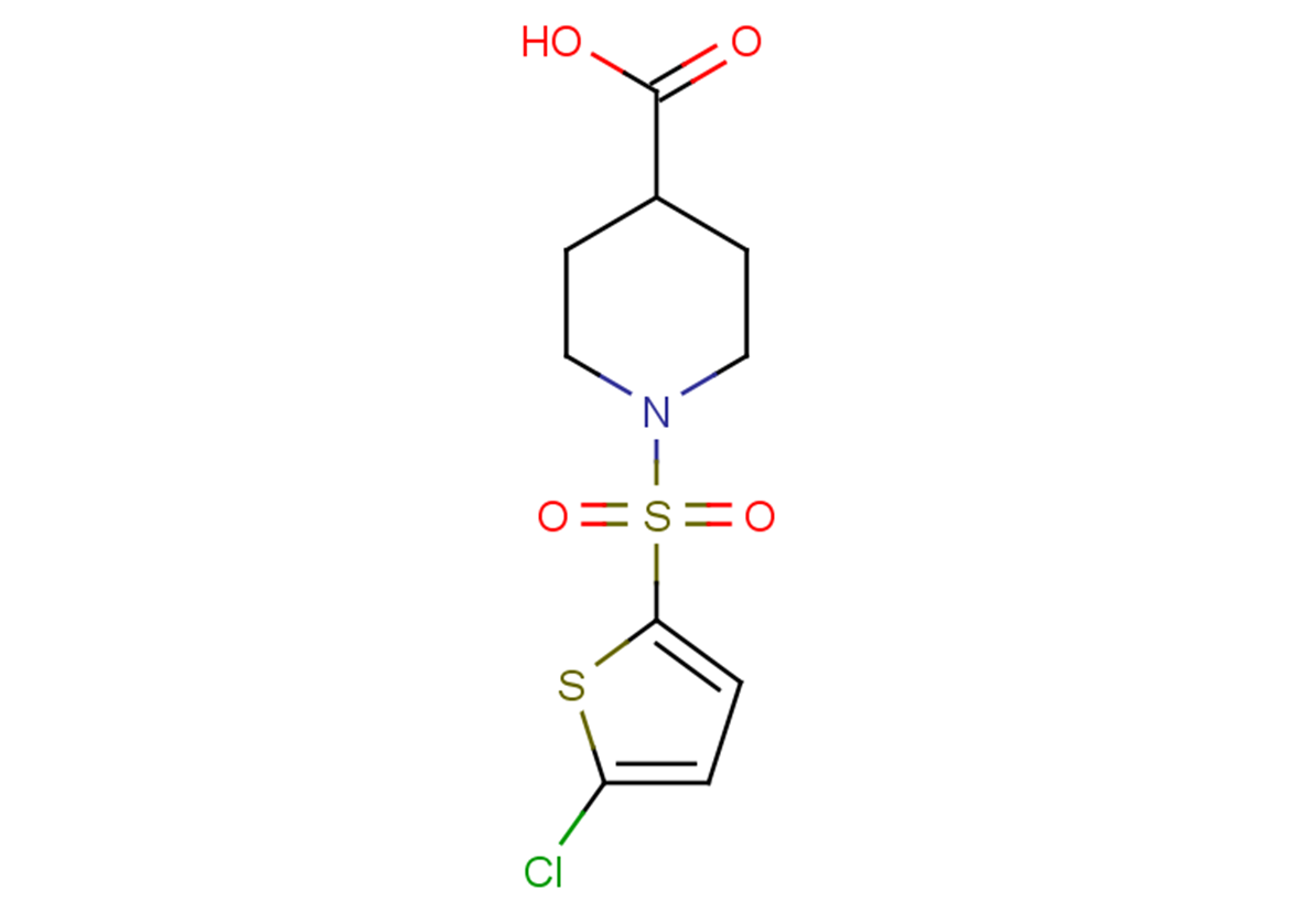1-(5-chlorothiophene-2-sulfonyl)piperidine-4-carboxylic acid