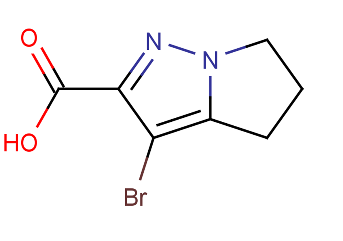 3-bromo-4H,5H,6H-pyrrolo[1,2-b]pyrazole-2-carboxylic acid