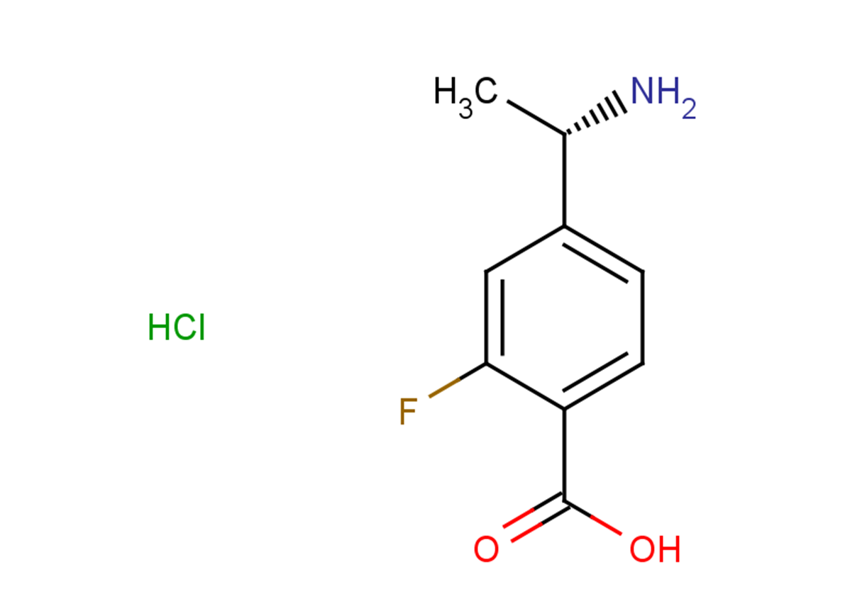 4-[(1S)-1-aminoethyl]-2-fluorobenzoic acid hydrochloride