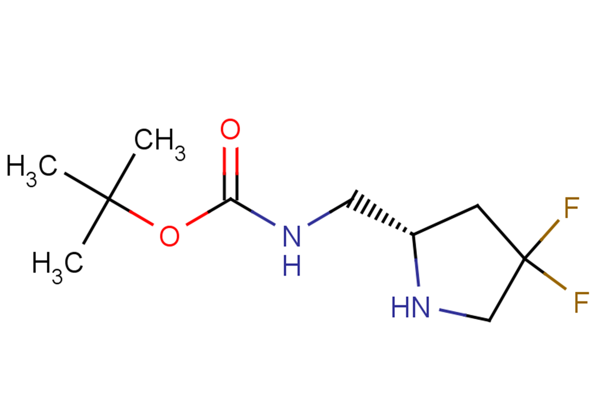 tert-butyl N-{[(2S)-4,4-difluoropyrrolidin-2-yl]methyl}carbamate
