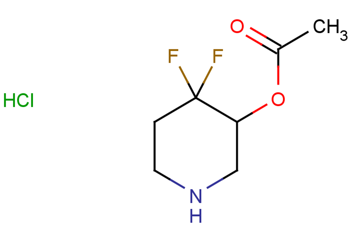 4,4-difluoropiperidin-3-yl acetate hydrochloride