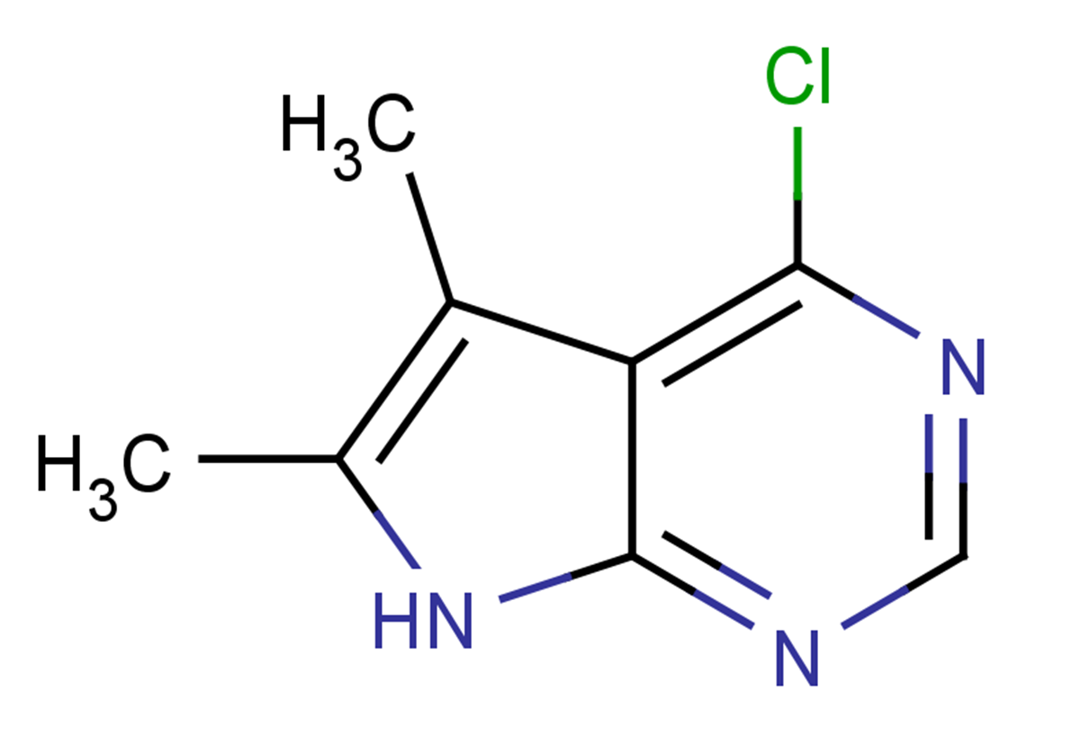 4-chloro-5,6-dimethyl-7H-pyrrolo[2,3-d]pyrimidine