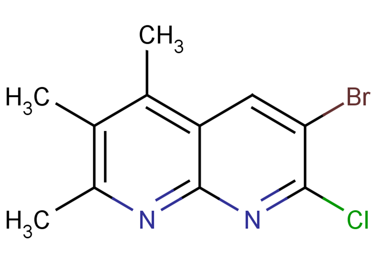 6-bromo-7-chloro-2,3,4-trimethyl-1,8-naphthyridine