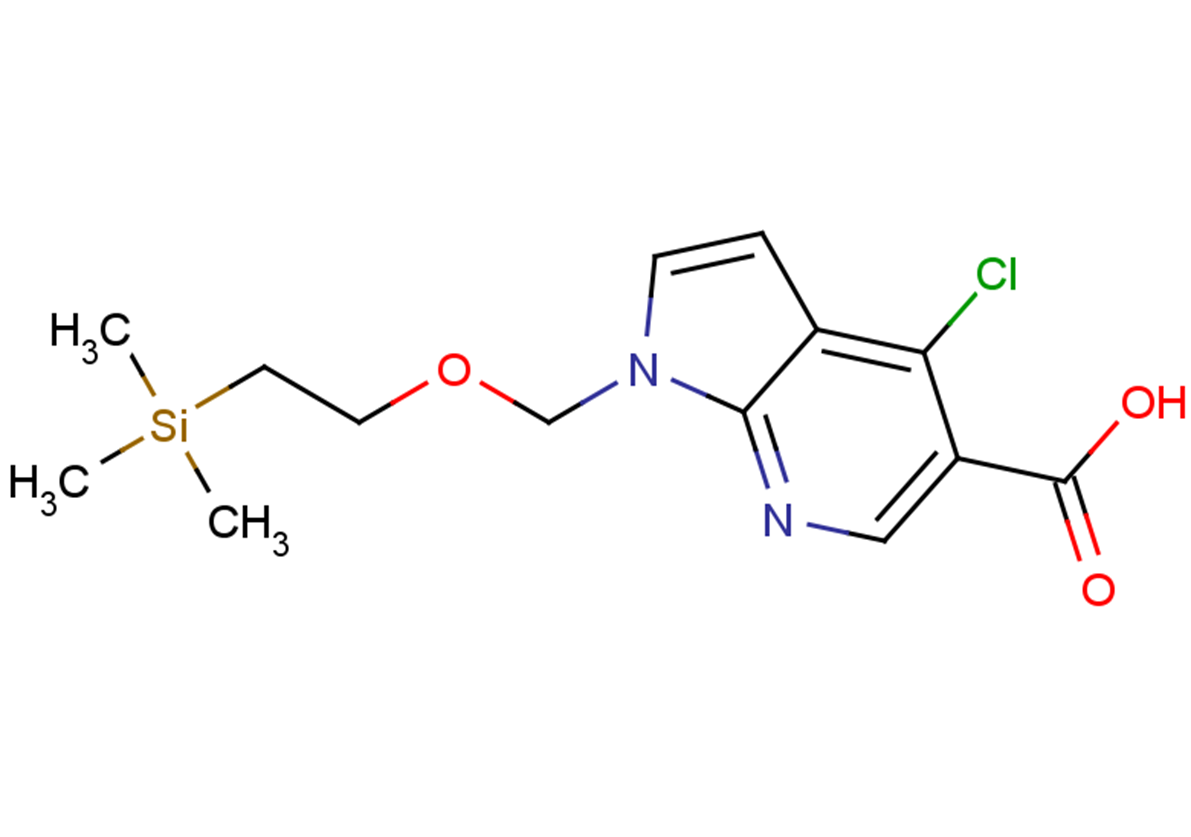 4-chloro-1-{[2-(trimethylsilyl)ethoxy]methyl}-1H-pyrrolo[2,3-b]pyridine-5-carboxylic acid
