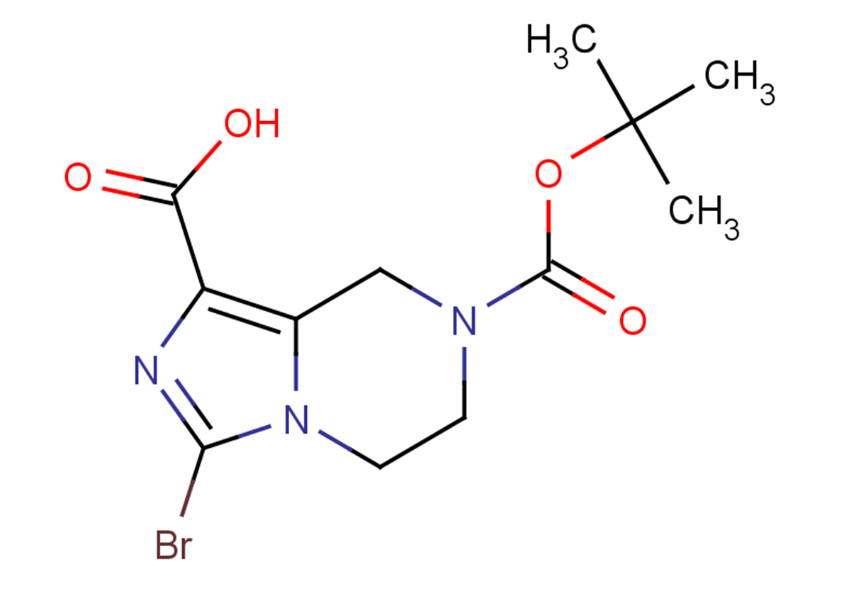 1-bromo-5-[(tert-butoxy)carbonyl]-4H,5H,6H,7H-imidazo[1,5-a]pyrazine-3-carboxylic acid