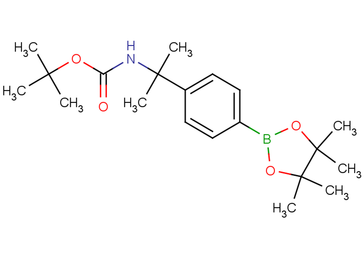 tert-butyl N-{2-[4-(4,4,5,5-tetramethyl-1,3,2-dioxaborolan-2-yl)phenyl]propan-2-yl}carbamate