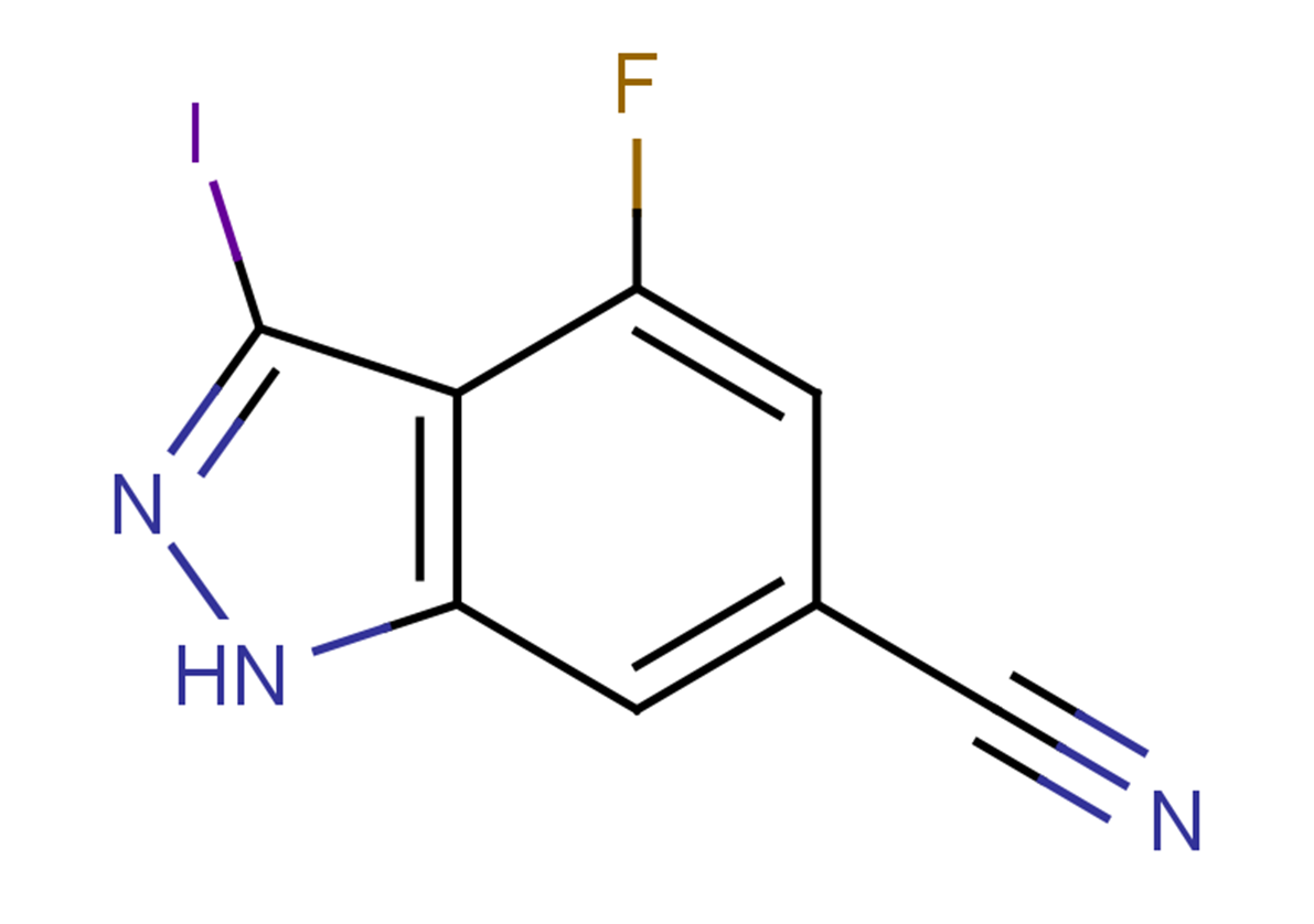 4-fluoro-3-iodo-1H-indazole-6-carbonitrile